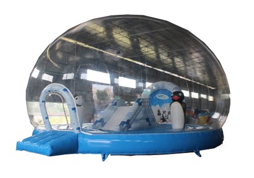 Penguin inflatable snow global bouncer