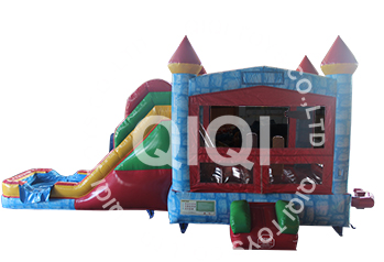 plastic castle with slide