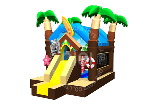 jungle bouncer with slide