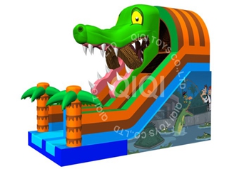 Crocodile jumping slide