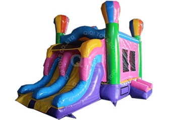 bouncy castle with double slide