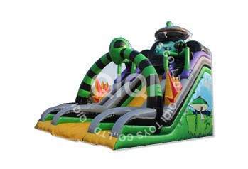 Alien Inflatable Bouncy Slide