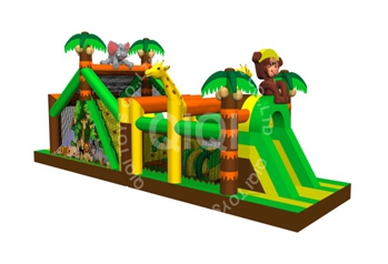 jungle inflatable obstacle