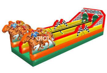 horse racing theme inflatable run way games