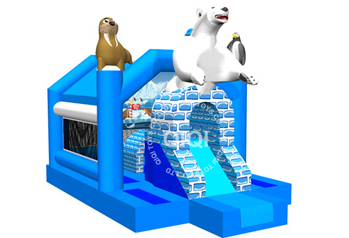 The polar bear theme inflatable combo