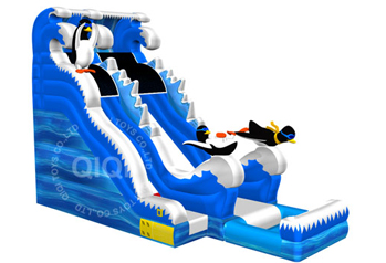 Penguin theme water slide