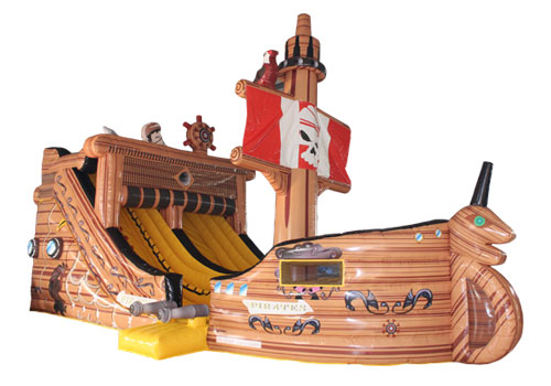 Classic Pirate Ship Inflatable Slide