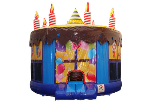 Colorful Birthday Cake Inflatable Bouncer