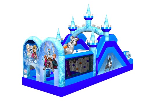 Frozen Castle Inflatable Obstacle Playground
