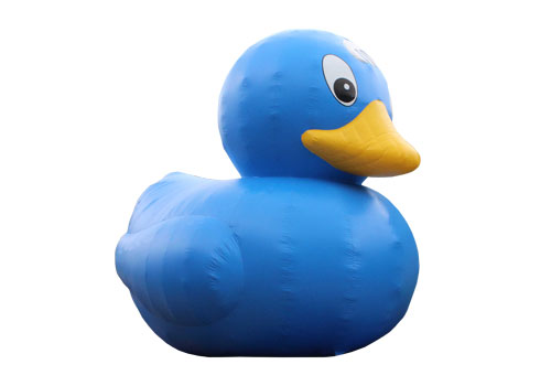 Giant inflatable blue duck