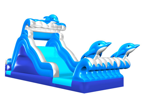 Inflatable Dolphin Water Slide For Backyard