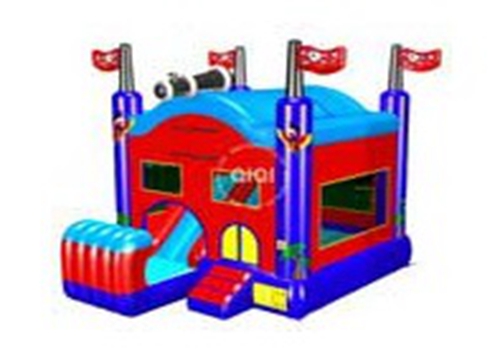 Inflatable Pirate bouncer with buffer