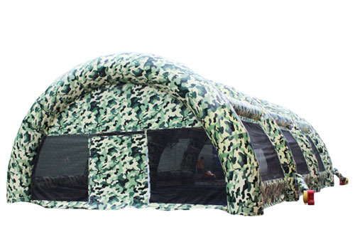 Inflatable military camouflage color tent