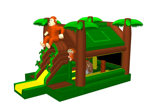 Jungle Bouncing Castle With Slide