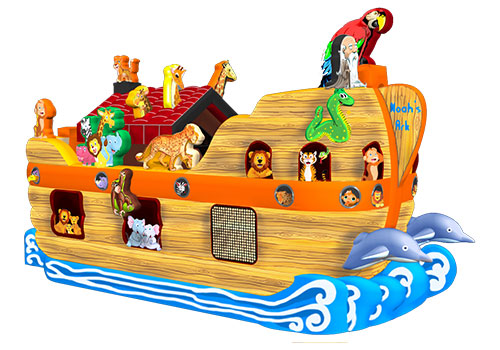 Noahs Ark Inflatable Animal Obstacle Attraction
