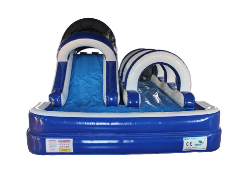Ocean Blue Inflatable Backyard Water Slide 