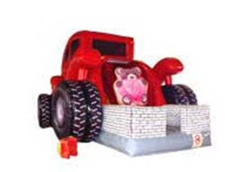 Red Truck Inflatable Slide