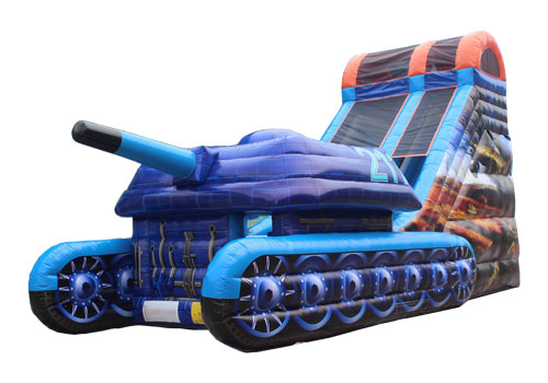 Tank War Inflatable Slide