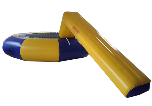 Water Trampoline With Slide Combo