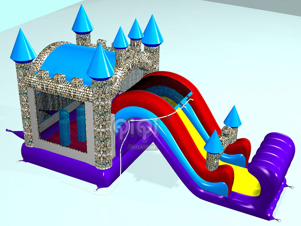 ,prince jumping castle slide for kids,princess bouncy castle with slide,Princess-Castle-Slide-6-In-1-inflatable-Combo-QCO-3512,Princess-Castle-Slide-6-In-1-inflatable-Combo-QCO-3512-2