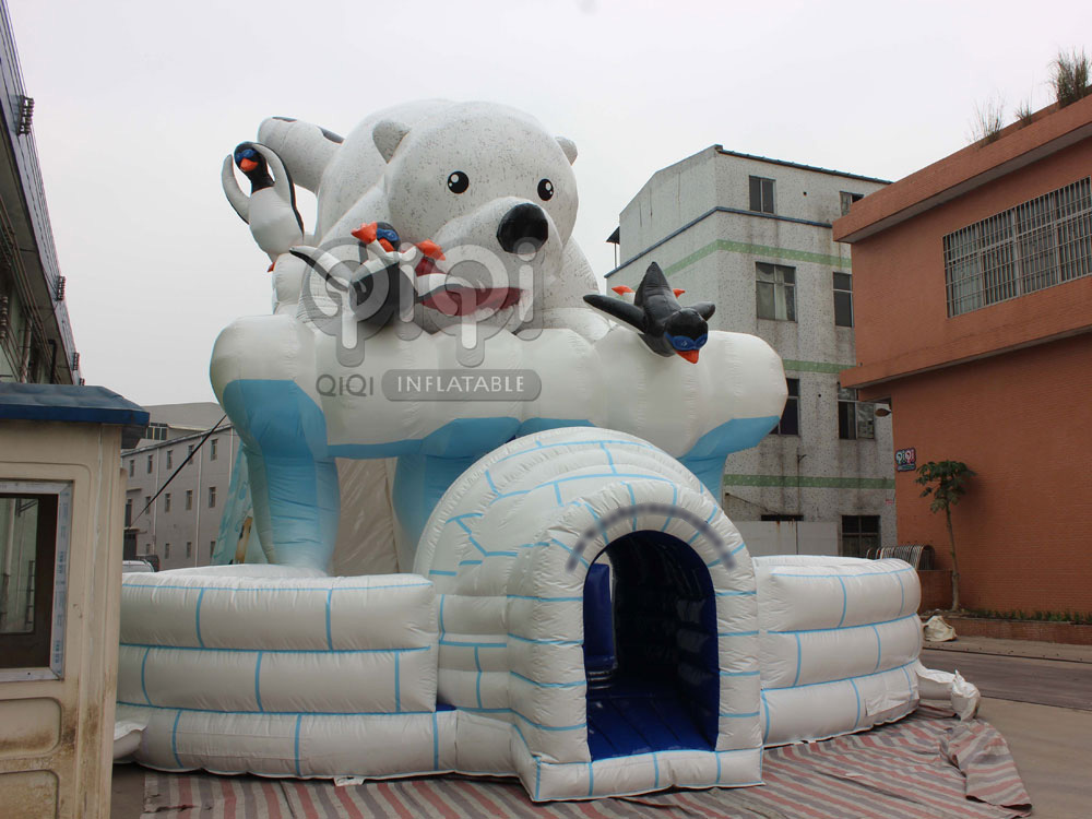 Inflatable Gaint Polar Bear Slide-details,Inflatable Gaint Polar Bear Slide-details-2,Inflatable Gaint Polar Bear Slide-Lateral view,Inflatable Gaint Polar Bear Slide-Lateral view-2