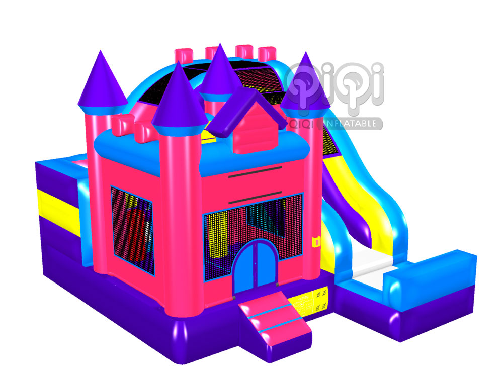 Princess 5 in 1 Inflatable Castle Combo-details,Princess 5 in 1 Inflatable Castle Combo-Overlook,Princess 6 in 1 Inflatable Castle Combo-Overlook